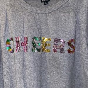 Grey sweater shirt